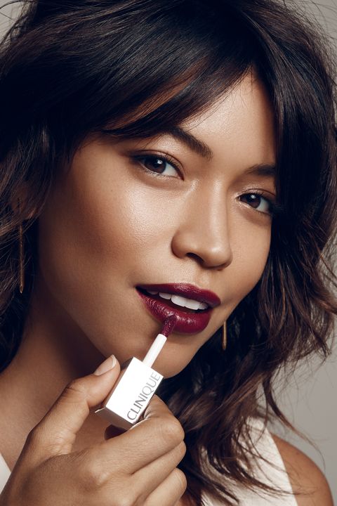 <p>The saturated nature of the typical&nbsp;matte lipstick means that wherever you apply it, there it&nbsp;stays, requiring a steady hand. But a&nbsp;liquid matte formula, like Clinique Pop Liquid Matte Lip Colour + Primer<span class="redactor-invisible-space" data-verified="redactor" data-redactor-tag="span" data-redactor-class="redactor-invisible-space">,</span>&nbsp;spreads easily before setting, making precise application a breeze. Dab the liquid lip color straight onto the center of your upper and lower lips, press lips together, and use your index finger to push the color in and out into the corners. "Pressing gets the color to absorb&nbsp;into the lips for staying power," says Park. Dab on another layer, press, and repeat until you reach an intensity you love. "You can leave it as a deep stain or build up to a full opaque coverage," she suggests. </p>