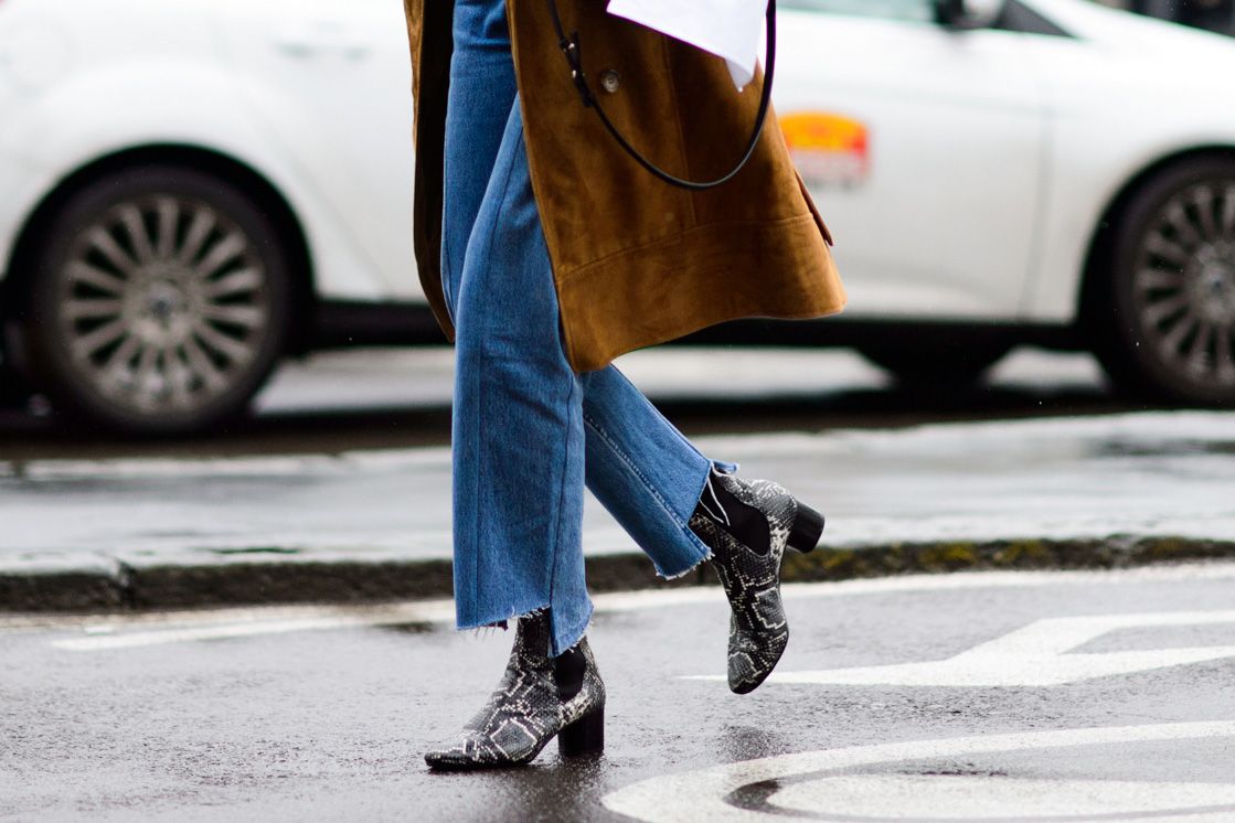 gray stretch boots