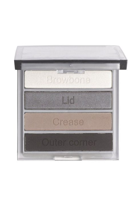 <p>Time strapped minimalists rejoice! The four tonal shadows in this streamlined palette are each embossed with the ideal, eye-defining placement, making application a breeze. The darkest shade is for the eye's outer corner, the medium for the crease, the shimmer for the lid, and highlighter for the brow bone.&nbsp;Voila, done.<span class="redactor-invisible-space" data-verified="redactor" data-redactor-tag="span" data-redactor-class="redactor-invisible-space"></span></p><p><span class="redactor-invisible-space" data-verified="redactor" data-redactor-tag="span" data-redactor-class="redactor-invisible-space">Cargo Cosmetics Essential Eyeshadow Palette<span class="redactor-invisible-space" data-verified="redactor" data-redactor-tag="span" data-redactor-class="redactor-invisible-space">, $34; <a href="https://www.beautybar.com/p/cargo-cosmetics-essential-palette-1073313?sku=CGC-034&amp;qid=2863593311&amp;sr=1-7" target="_blank">beautybar.com</a></span><br></span></p>