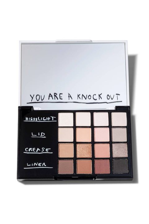 <p>With sixteen blendable shades ranging from deep coal to shimmery white, the color combinations offered in this kit are nearly endless. But it's the  thoughtful, built-in guide that makes it especially fun to use: Simply choose one shade from each labeled row and work your way up, from liner to highlighter.</p><p>Knock Out Beauty Smoky Eye Palette<span class="redactor-invisible-space" data-verified="redactor" data-redactor-tag="span" data-redactor-class="redactor-invisible-space">, $25; <a href="http://www.target.com/p/sonia-kashuk-knock-out-beauty-smokey-eye-palette-shadow-box-34oz/-/A-50300496" target="_blank">target.com</a></span><br></p>