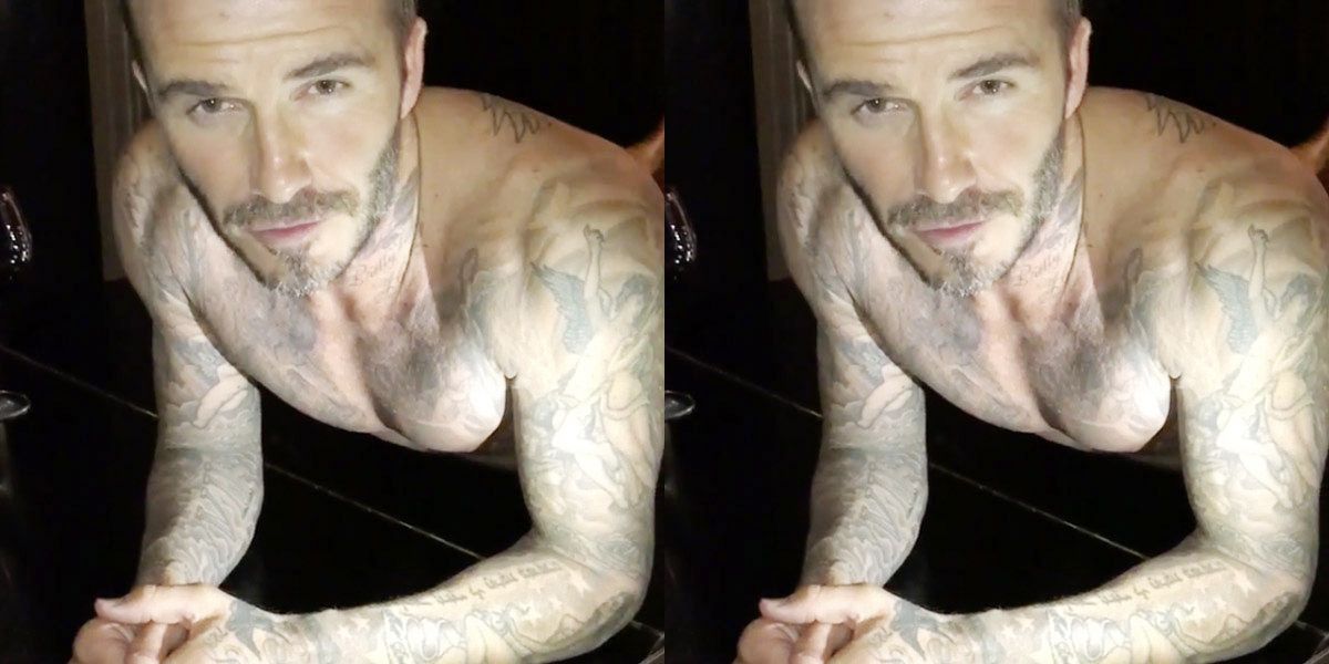 David Beckham Warned To Watch His Chestnuts As He Leaves Fans Flustered With Topless Christmas Selfie