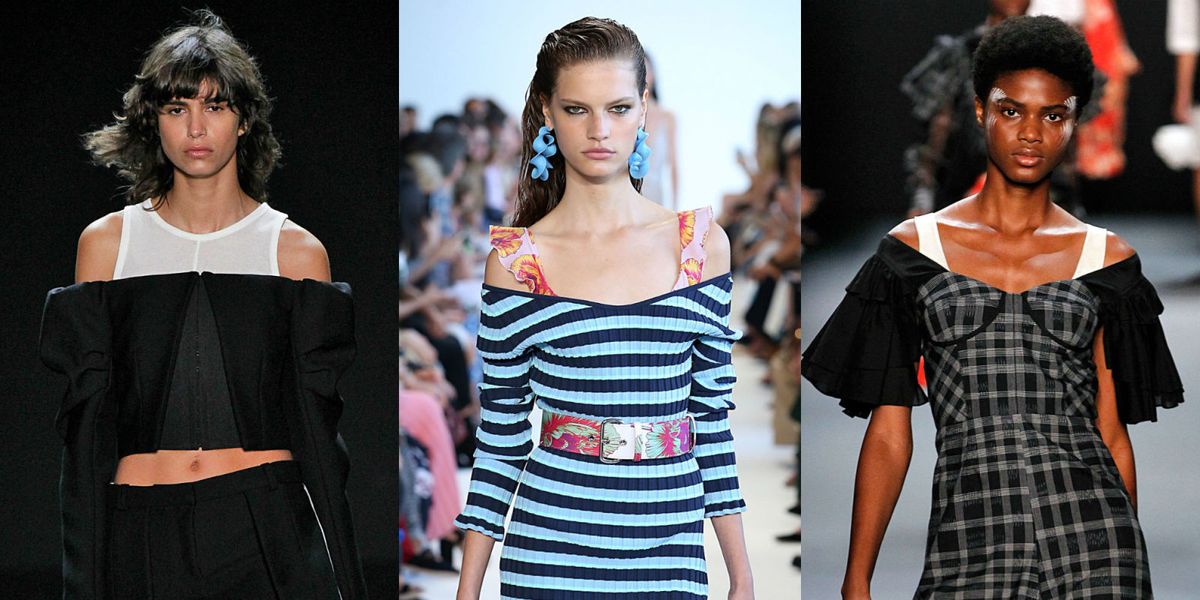 The New Runway-Inspired Way to Wear an Off the Shoulder Top