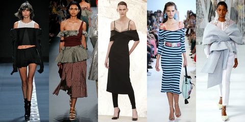 The New Runway-Inspired Way to Wear an Off the Shoulder Top