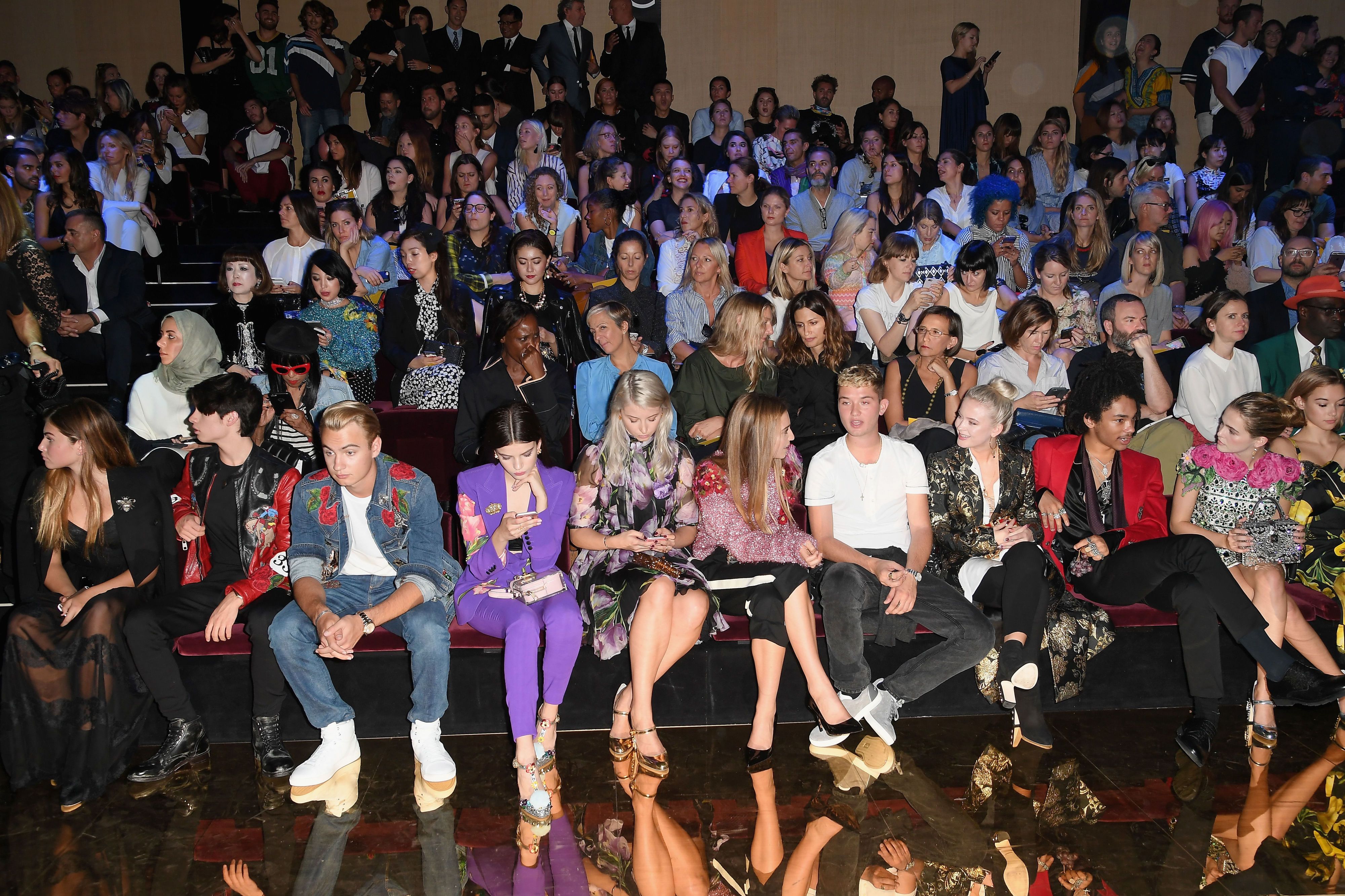 Millennials Sit Front Row at Dolce Gabbana Spring 2017 Show