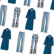 Textile, Denim, Electric blue, Pocket, Fashion design, Button, Collection, Costume design, Pattern, 