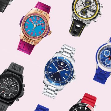 Blue, Product, Watch, Glass, Analog watch, Photograph, Red, Fashion accessory, Watch accessory, Pink, 