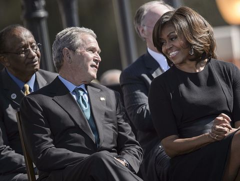 On the Unlikely Friendship Between Michelle Obama and President Bush