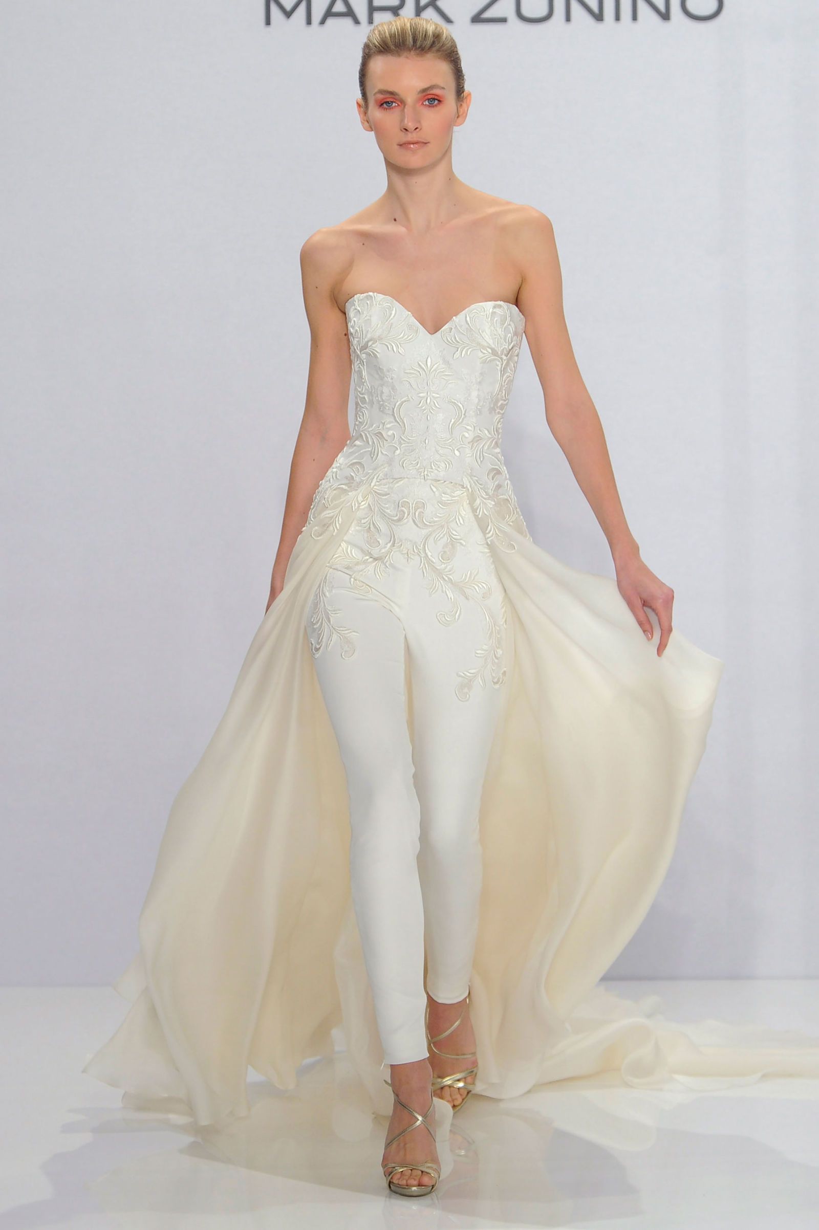 Mark zunino romper wedding dress sale