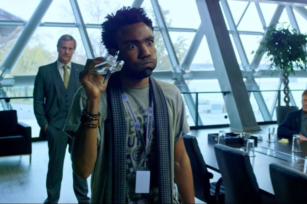 <p>Speaking of Childish Gambino, can we agree that Donald Glover's Rich Purnell is one of the best examples of a nerd on film? First, like an actual scientist, he cares more about correct calculations than appearances or authority figures. Second, he figures out how to save the main character with the&nbsp;quickest, sharpest&nbsp;plan—without needing to brag about it. Who needs to brag when your intelligence speaks for itself? Also, he <a href=" https://www.youtube.com/watch?v=lcyfDRYKDJM">makes rocket noises</a>. </p>
