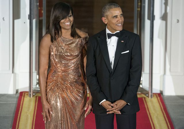 Michelle Obama Is Stunning in Atelier Versace at Last State Dinner