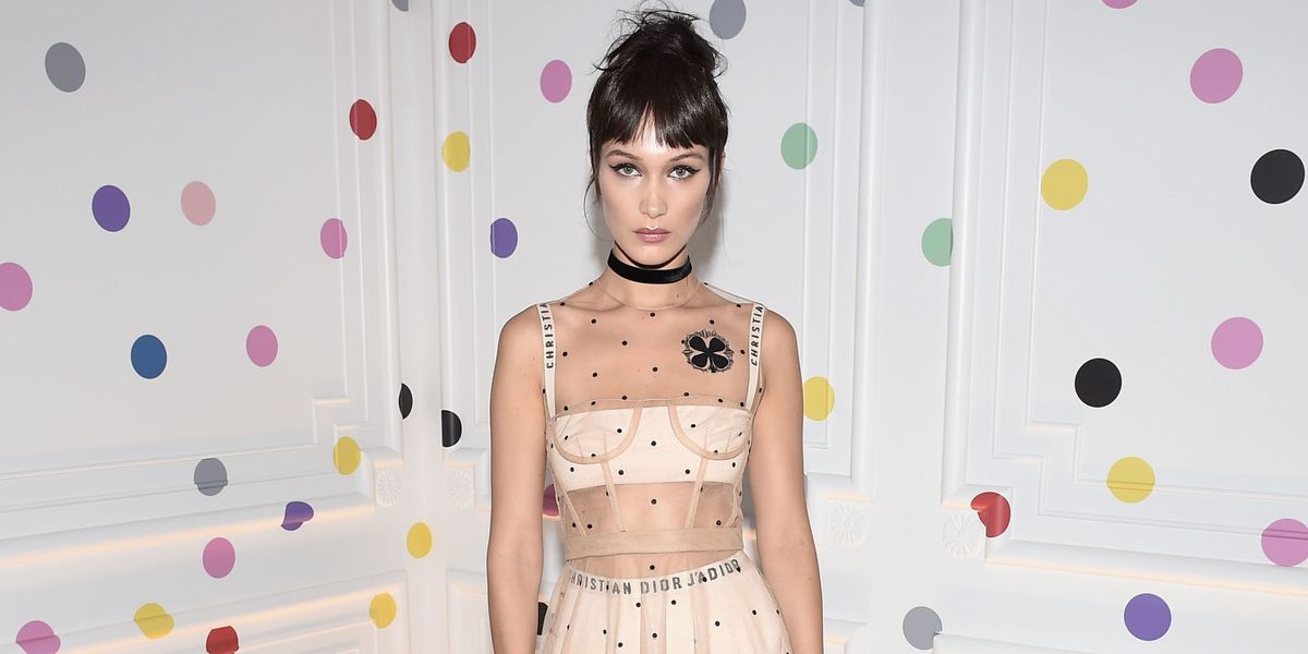 Bella Hadid Wears Dior Spring 2017 Dress Bella Hadid Naked Dress