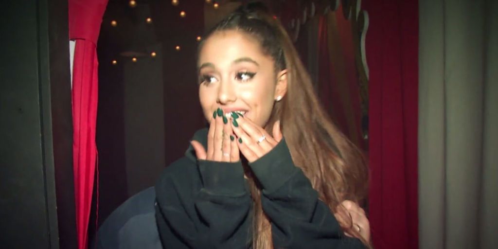 Ariana Grande's terrified face is turned into a series of