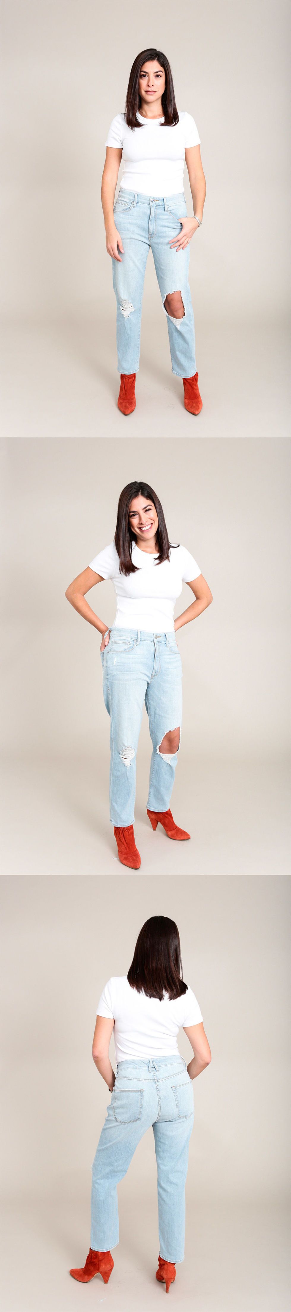 good american jeans size chart
