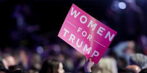 Women for Trump sign