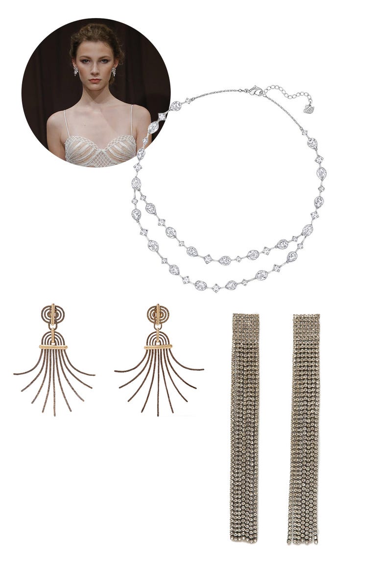 bridal jewelry for sweetheart neckline
