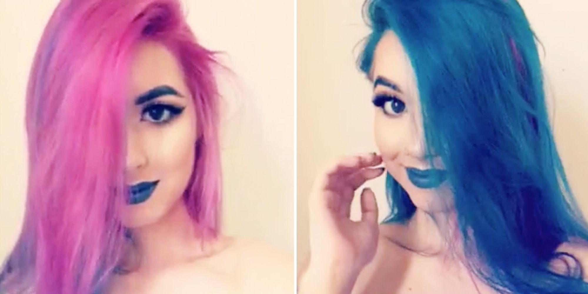 How to dye blue over pink hair? - wide 4