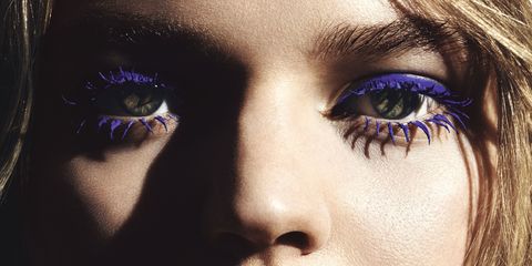 Blue, Lip, Brown, Skin, Eye, Eyelash, Eyebrow, Violet, Iris, Colorfulness, 