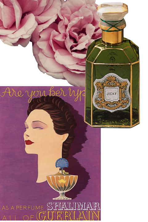 Hairstyle, Bottle, Petal, Pink, Style, Glass bottle, Purple, Flowering plant, Lavender, Distilled beverage, 