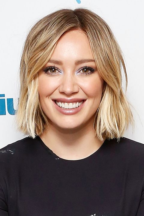 <p>This wearable look from Hilary Duff fades from her natural blonde into a buttery yellow. </p>