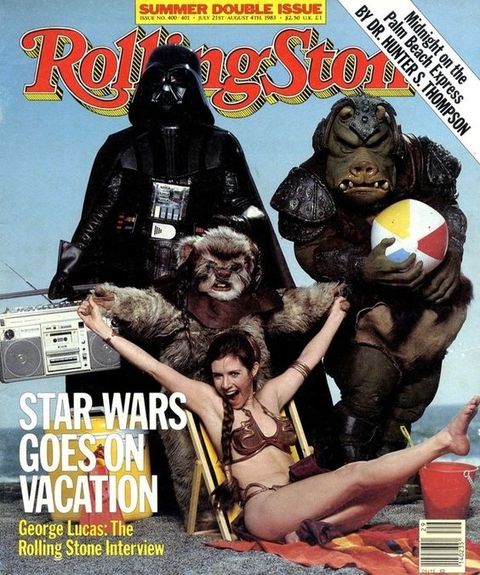 carrie fisher rolling stone cover 1983
