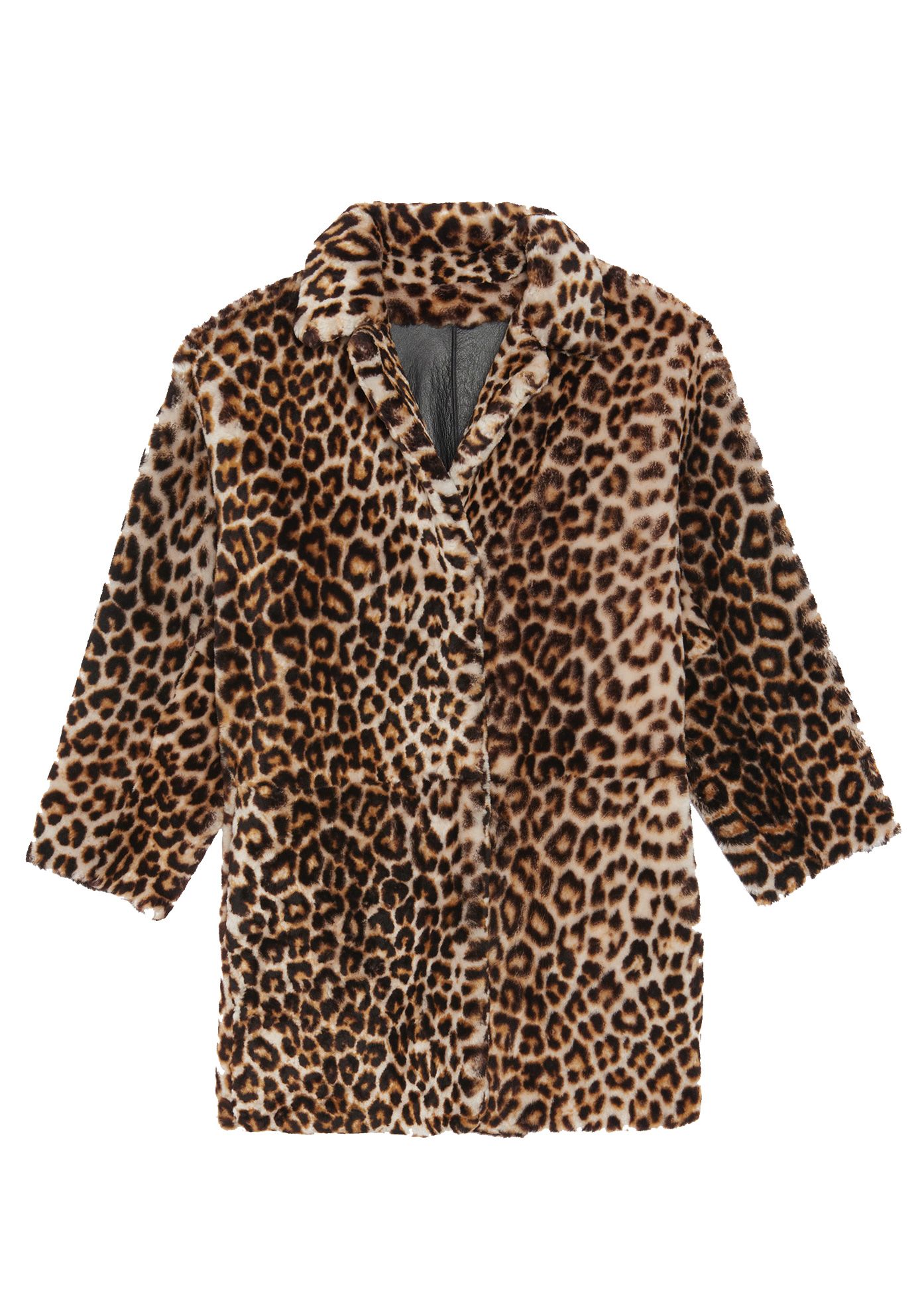 sandro leopard coat