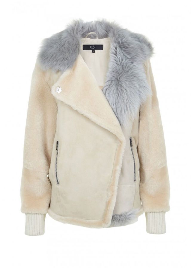 <p>Tibi Shearling Rider Jacket, $1,400 (originally $2,800); <a href="http://www.tibi.com/shop/sale/jackets-outerwear/shearling-rider-jacket" target="_blank" data-tracking-id="recirc-text-link">tibi.com</a></p>