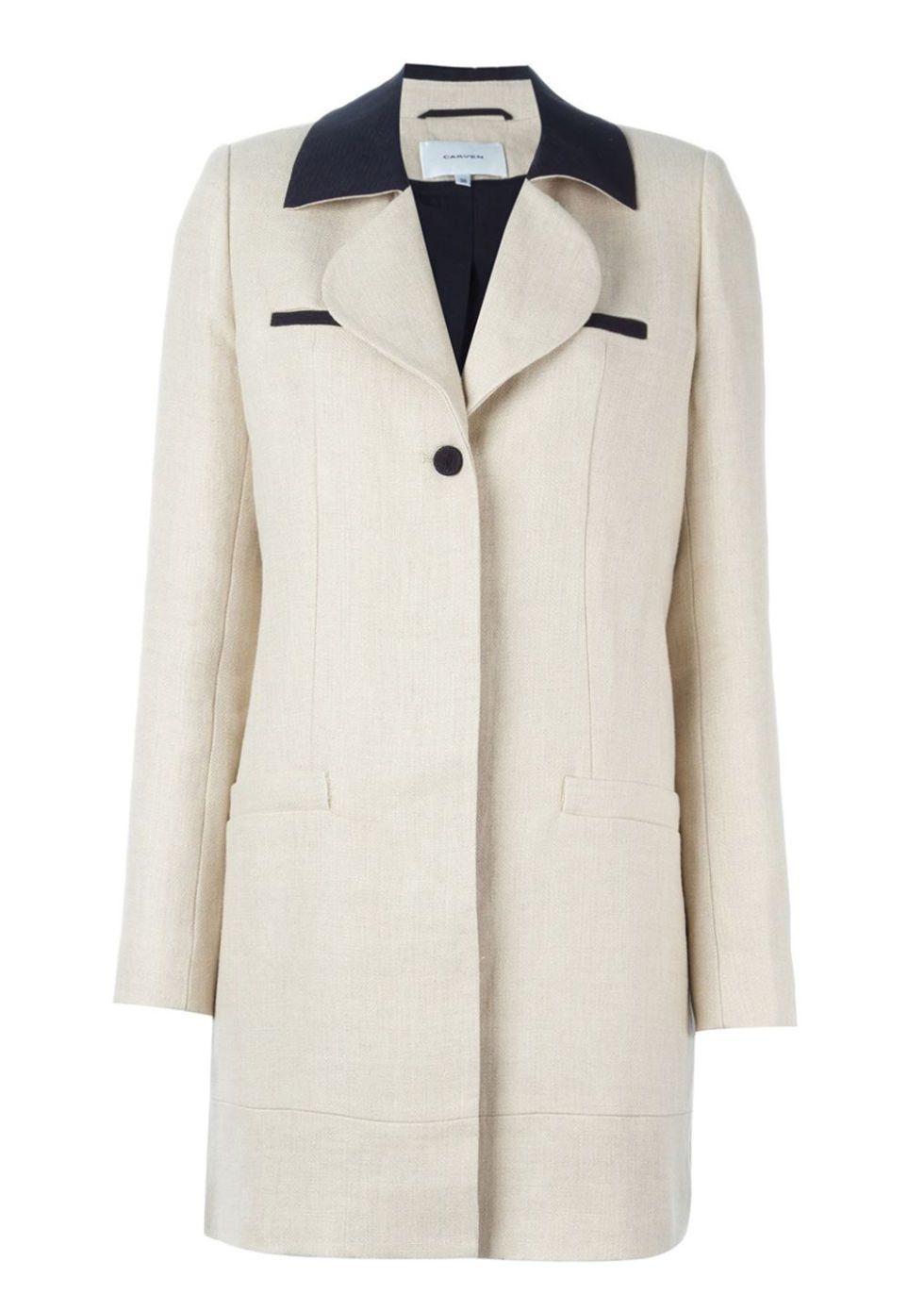 <p>Carven Contrast Collar Coat, $452 (originally $754); <a href="https://www.farfetch.com/shopping/women/carven-contrast-collar-coat-item-11300722.aspx?storeid=9724&amp;from=listing&amp;tglmdl=1&amp;ffref=lp_pic_142_3_" target="_blank" data-tracking-id="recirc-text-link">farfetch.com</a></p>