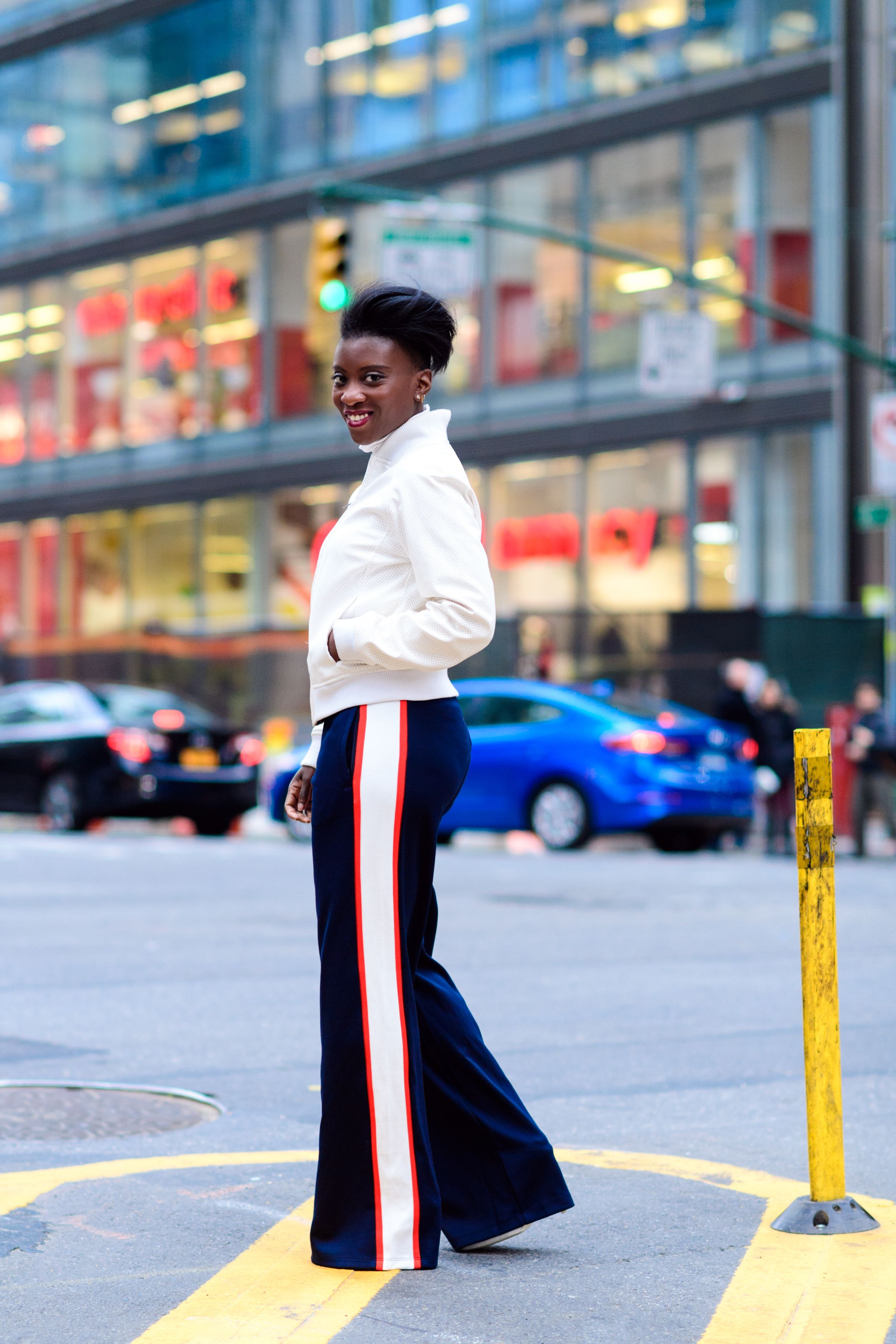 How 4 ELLE Editors Style a Pair of Track Pants