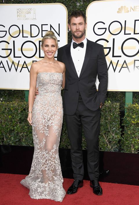 This Photo Of Chris Hemsworth S Kids Watching Him At The Golden Globes Is Too Cute For Words Gal gadot spoke to yahoo's katie couric about wonder woman this week. golden globes is too cute