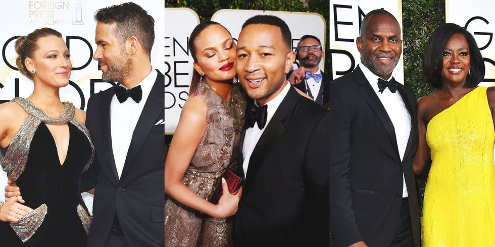 Celebrity Couples At The Golden Globes 2017 - Hollywood Couples On The 