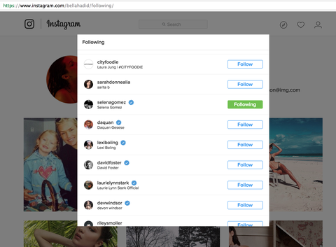 she just unfollowed gomez on instagram image bella still following selena on instagram at 1 30 p m - he still follows me on instagram