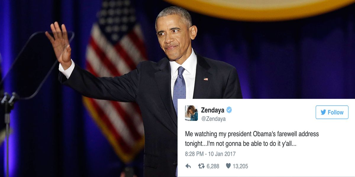 Celebrity Tweets About Barack Obama's Farewell Address - Celebs Respond ...