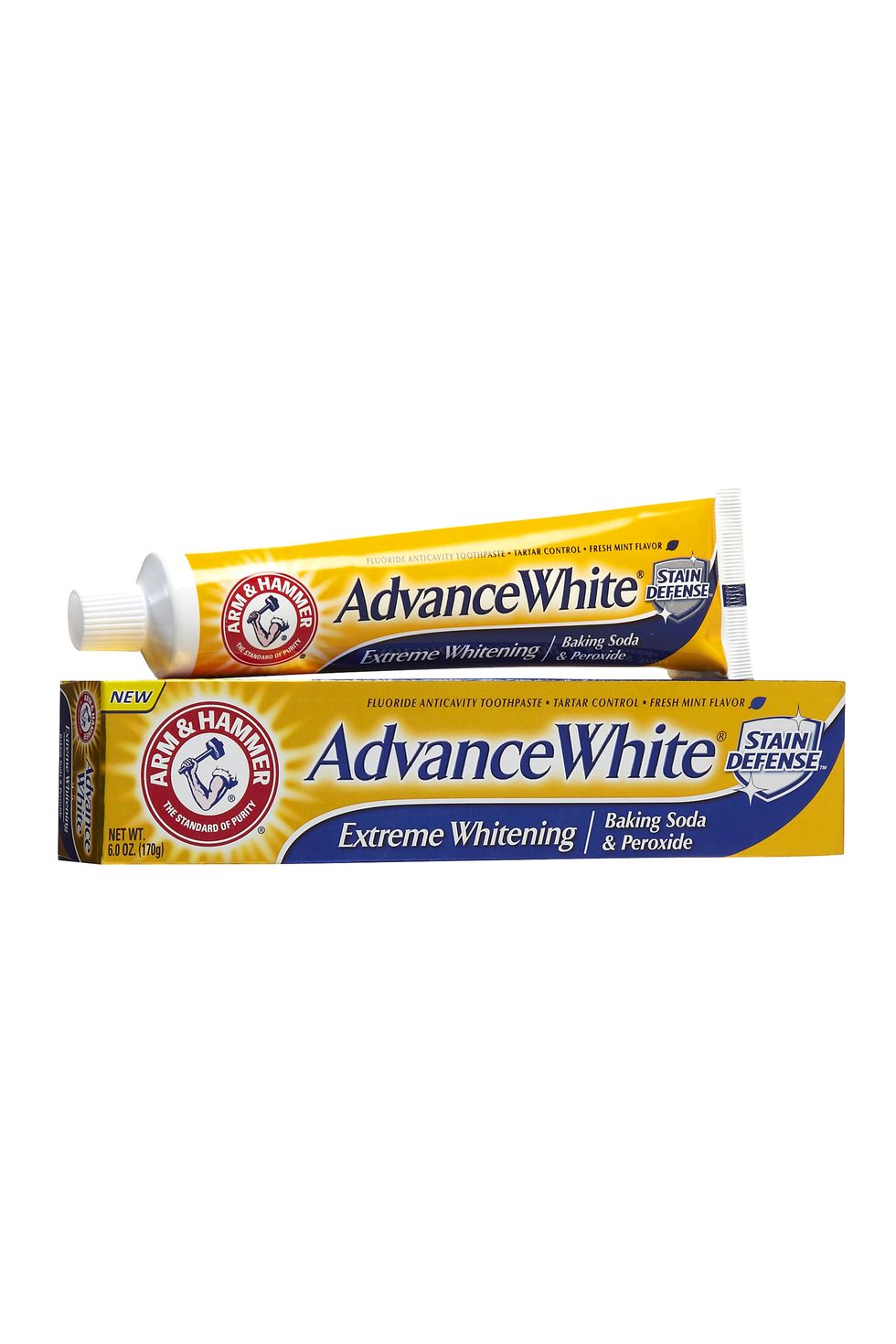 Arm & Hammer Advance White Fluoride Anticavity Toothpaste, Clean Mint - 6.0  oz