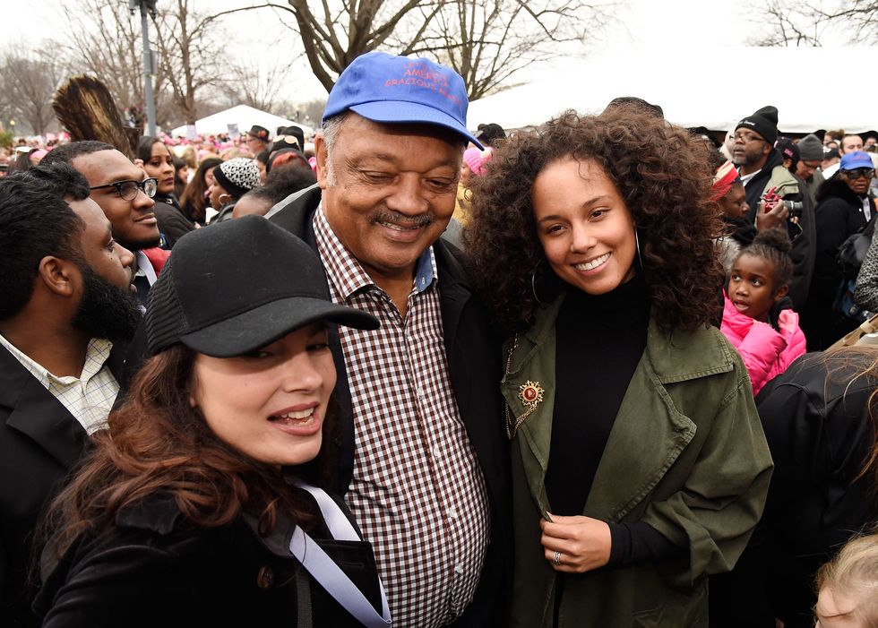 Celebrities at the Women's March
