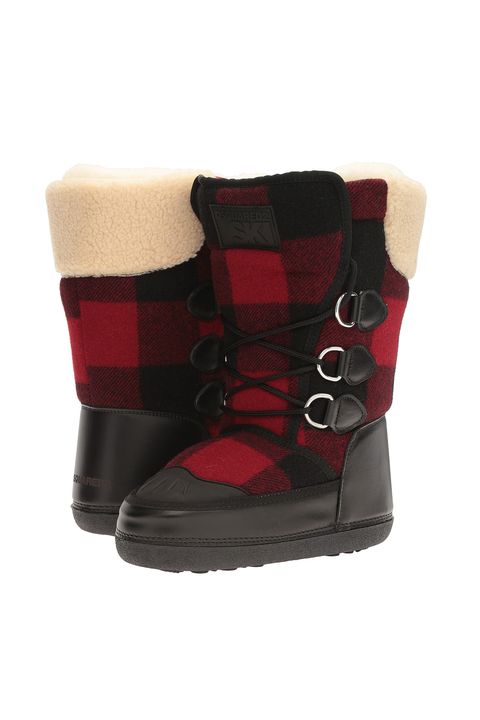 <p>DSQUARED2, Snow Boot, $375;&nbsp;<a href="http://luxury.zappos.com/p/dsquared2-snow-boot-nero-rosso/product/8839809/color/14361" data-tracking-id="recirc-text-link">zappos.com</a></p>
