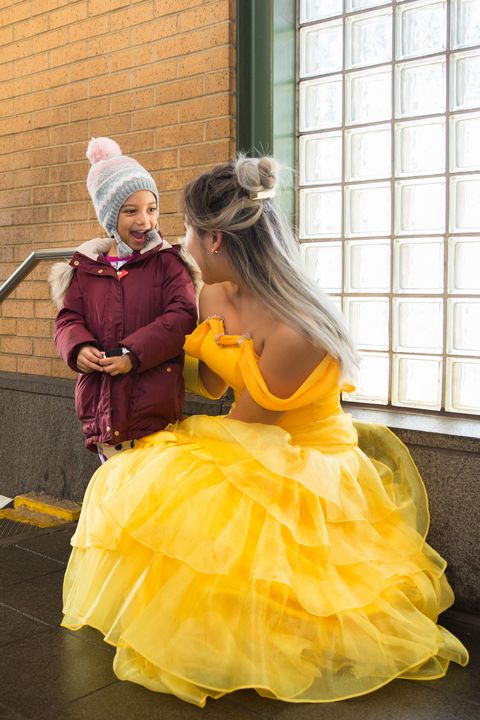 I Wore The Belle Dress For A Day In New York - Beauty And The Beast Yellow Dress