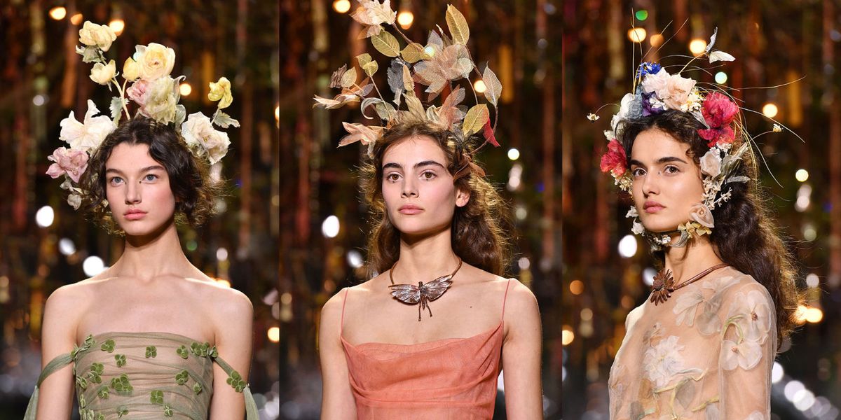 Dior Couture Hairstyles for Spring and Summer 2017 - Flower Crowns at ...
