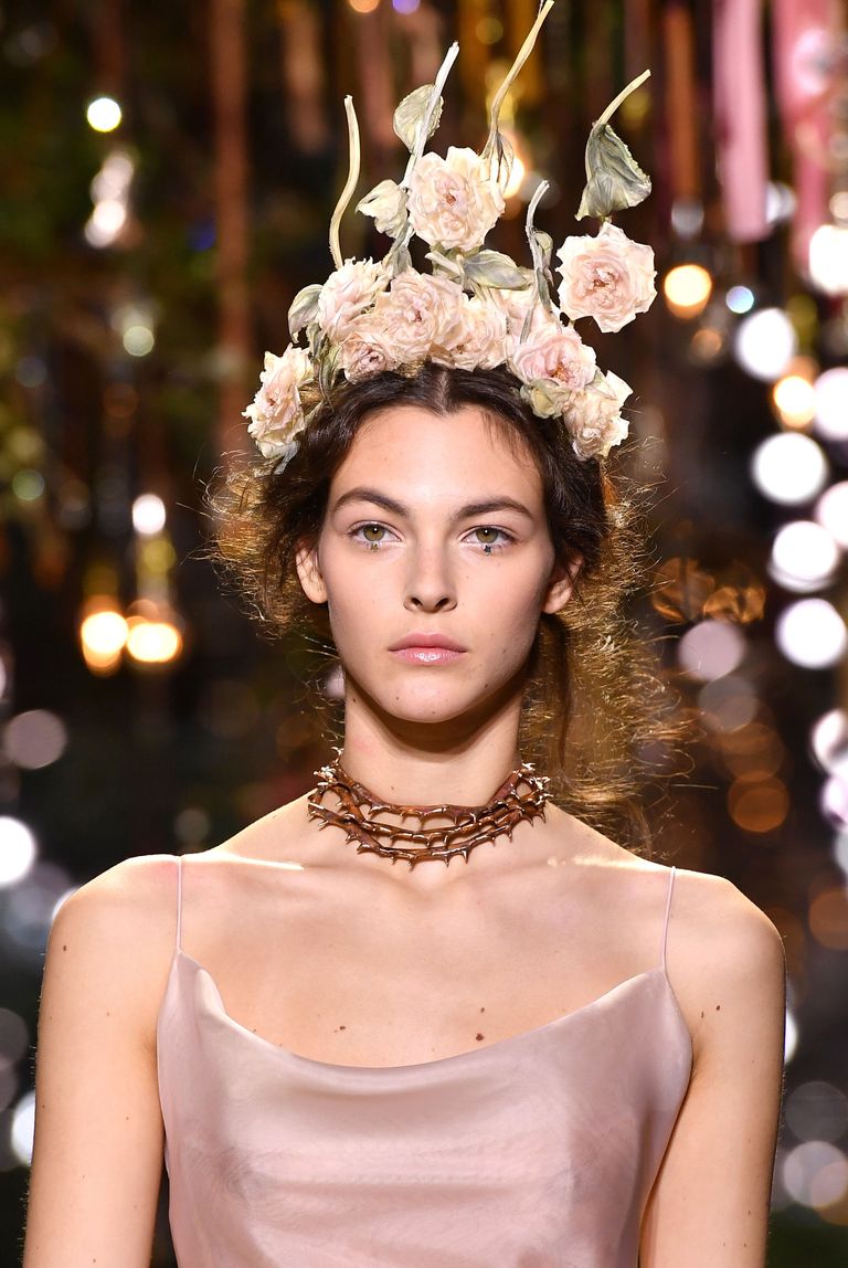 Dior Couture Hairstyles for Spring and Summer 2017 - Flower Crowns at ...