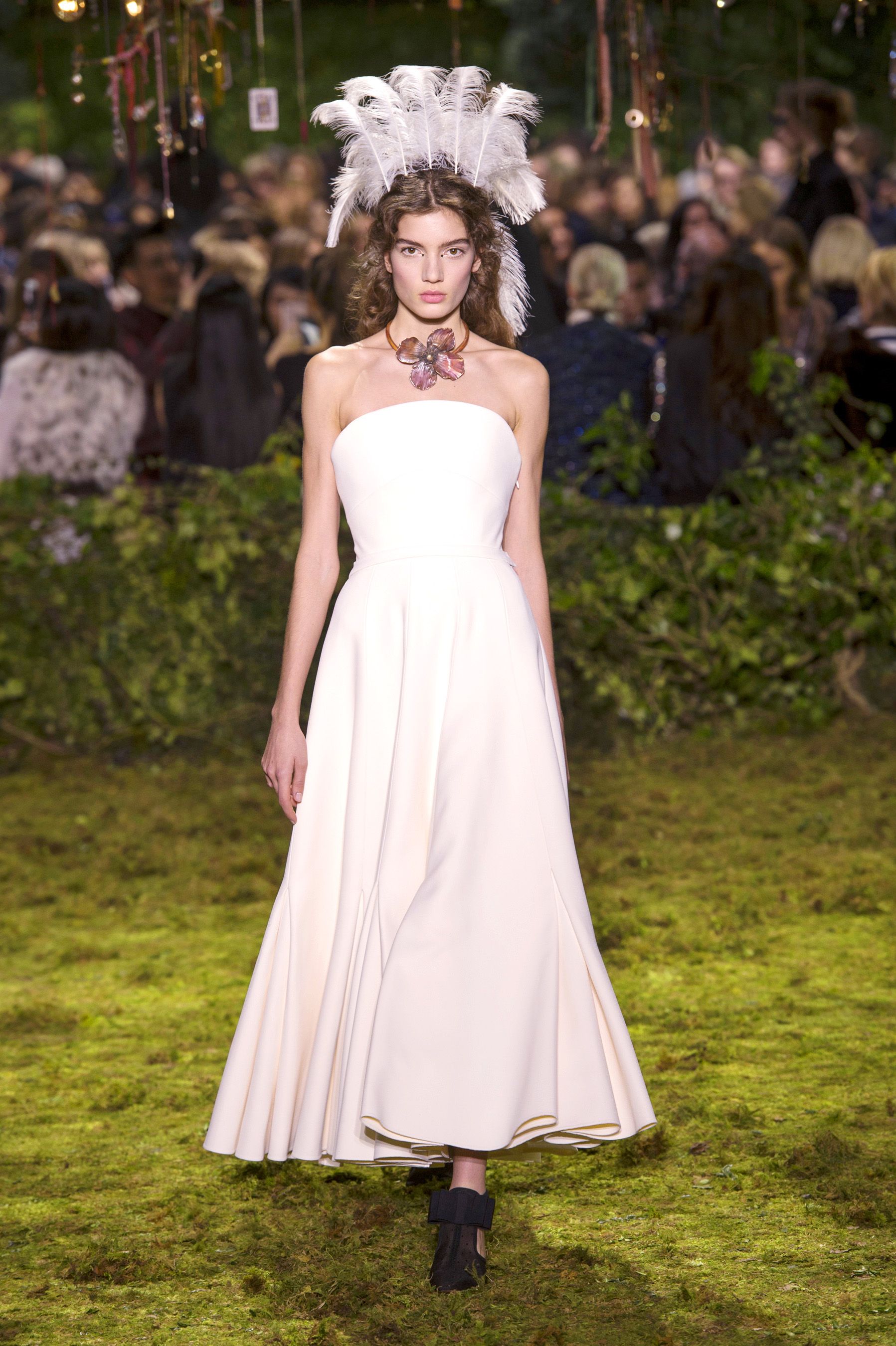 dior tea length dress