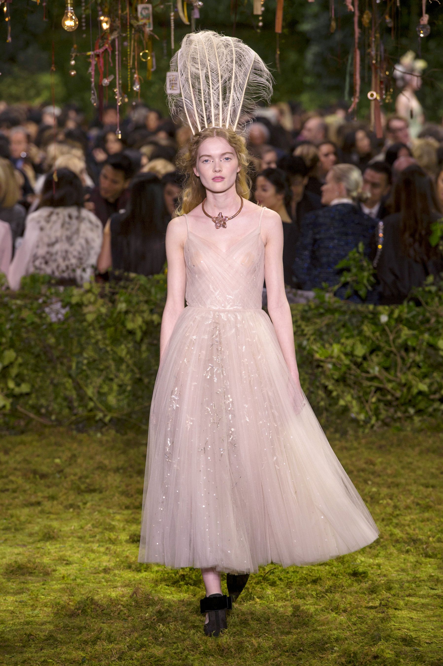 dior tea length dress