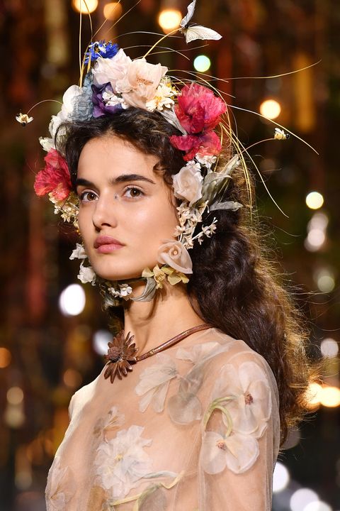 Dior Couture Hairstyles for Spring and Summer 2017 - Flower Crowns at ...