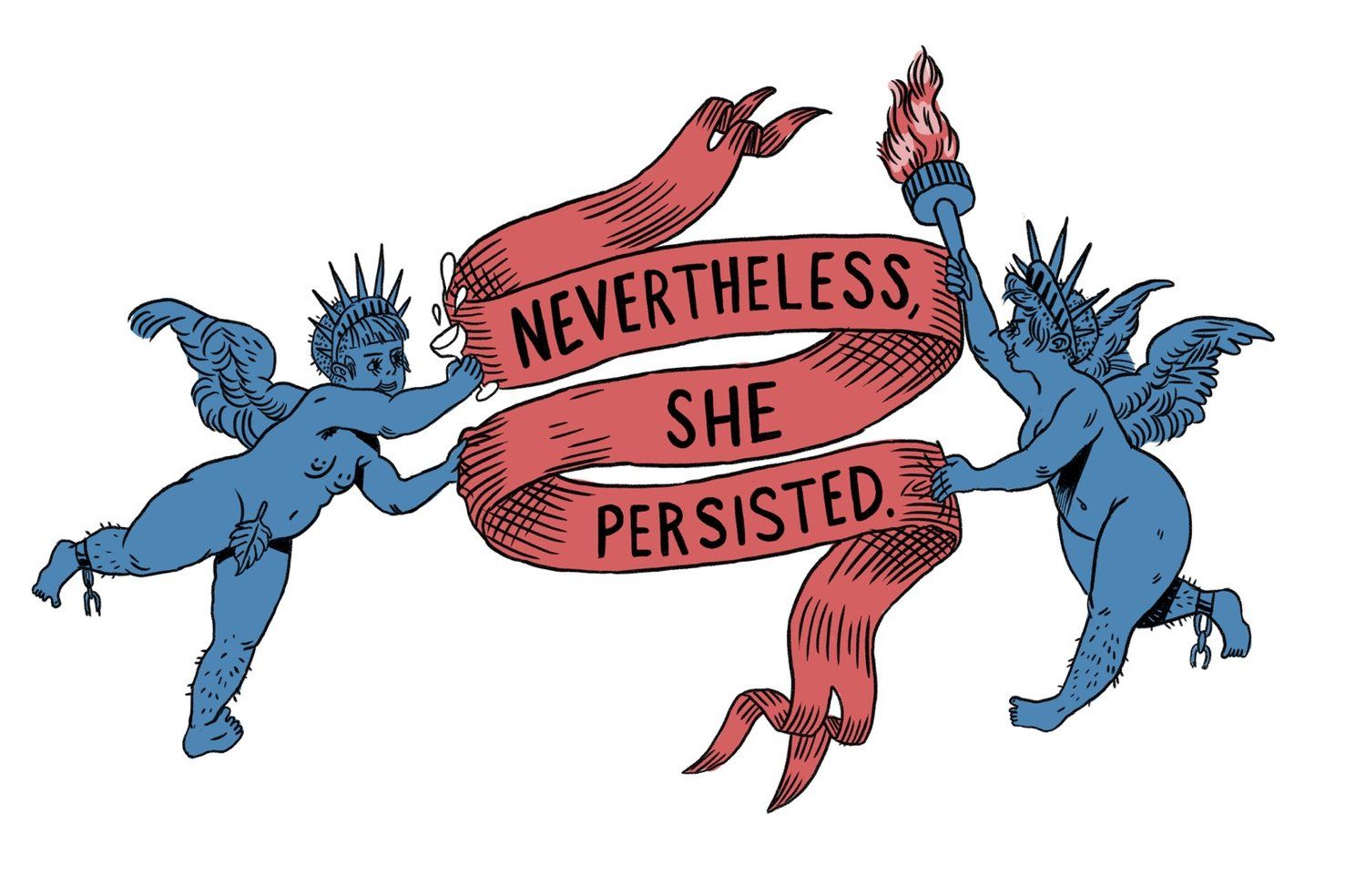 She Persisted Women Senator Persists Support Adult T-Shirt Tee Nevertheless