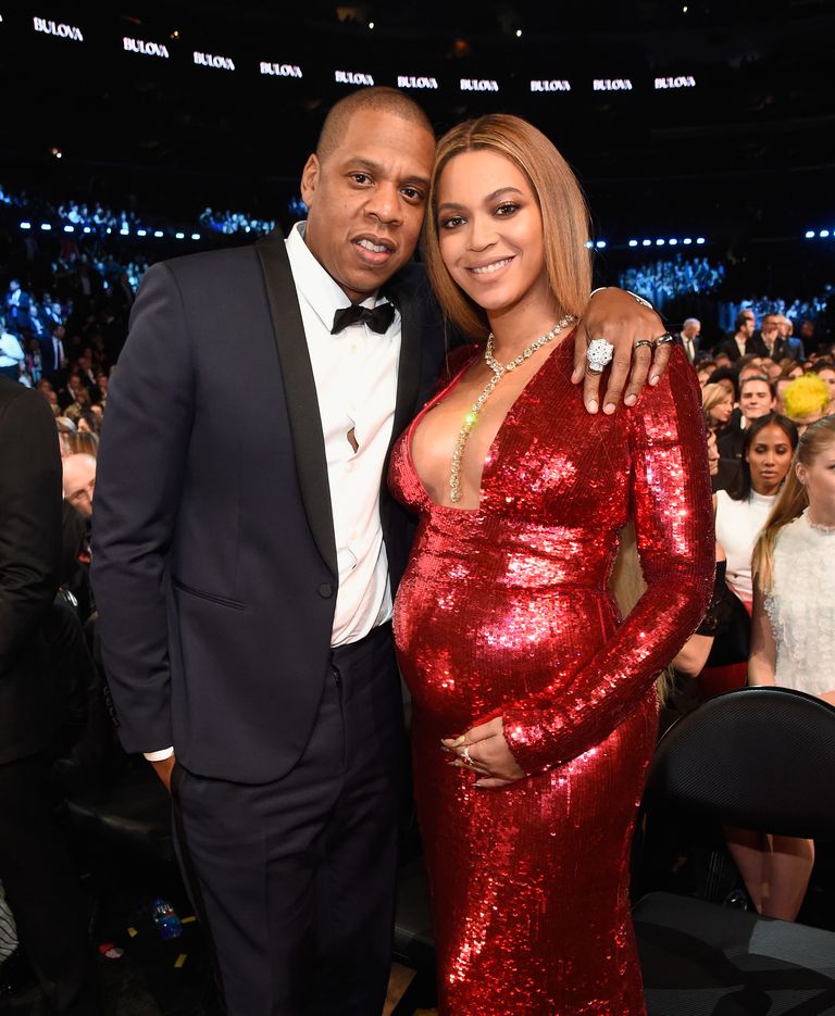 Beyonce Wears Sparkly Red Dress to the Grammys 2017 - Beyonce Grammys ...