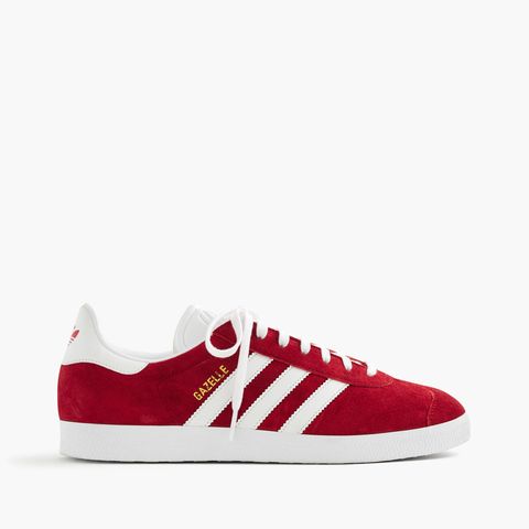 <p>Adidas, Gazelle Sneakers, $80; <a href="https://www.jcrew.com/p/F5691?color_name=scarlet">jcrew.com</a></p>