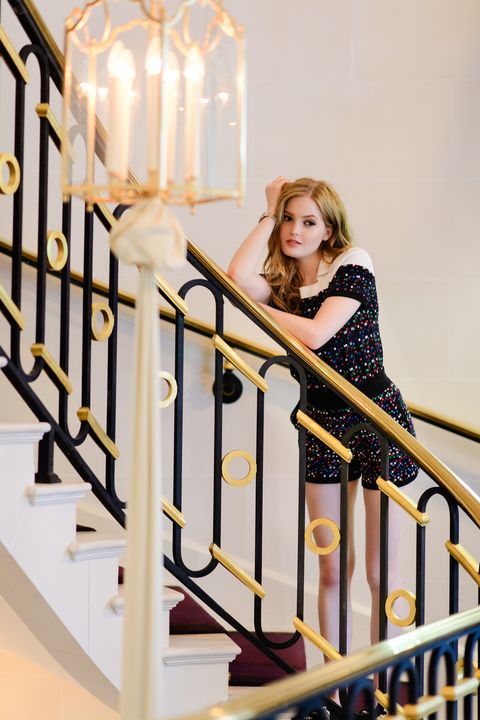 Product, Yellow, White, Stairs, Handrail, Baluster, Beauty, Street fashion, Blond, Makeover, 
