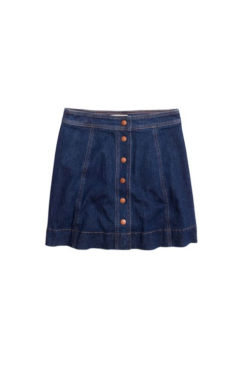 <p>Chances are, you've already got this staple deep in your closet. This season, it made a comeback.</p><p><em data-redactor-tag="em" data-verified="redactor">Madewell skirt, $88, </em><em data-redactor-tag="em" data-verified="redactor"><a href="http://shop.nordstrom.com/s/madewell-metropolis-snap-denim-miniskirt-jemma-wash/4521762?origin=keywordsearch-personalizedsort&amp;fashioncolor=JEMMA%20WASH" target="_blank" data-tracking-id="recirc-text-link">nordstrom.com</a></em></p>