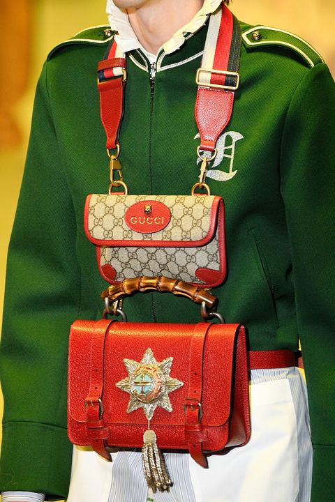 Why Wear One Gucci Purse When You Can Wear Three at the Same Time?