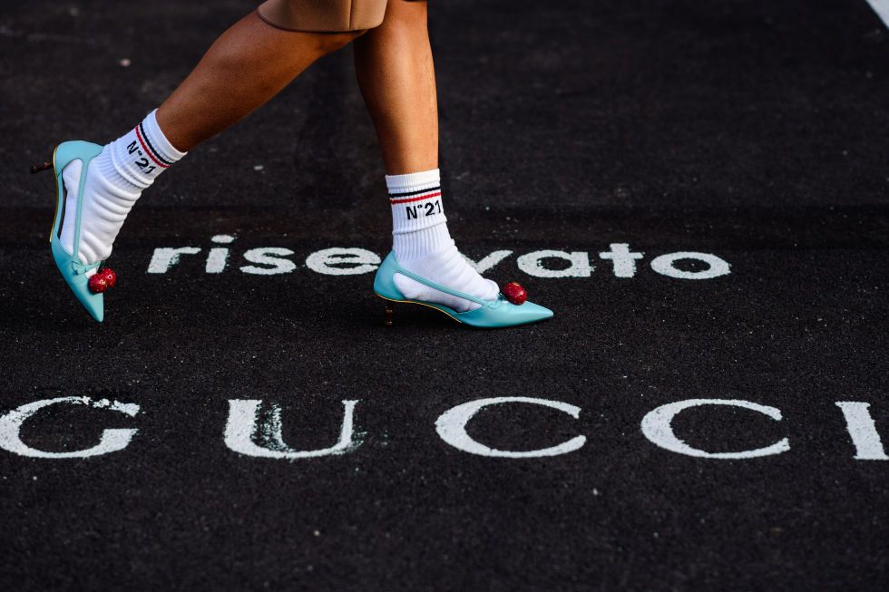 Gucci shoes with on sale socks