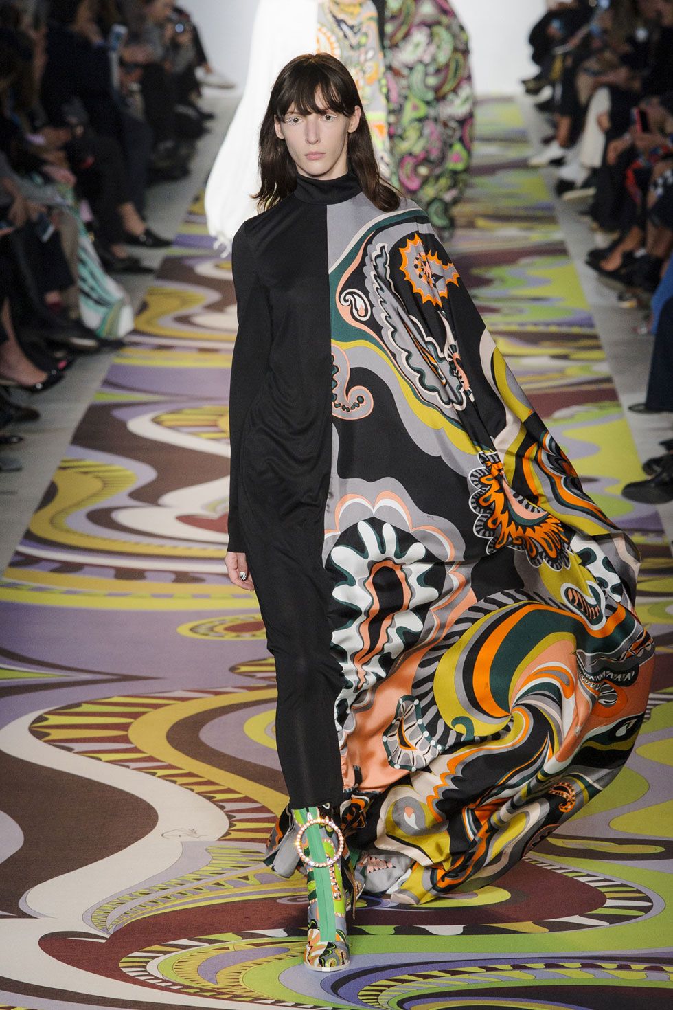 Model walks the runway at the Emilio Pucci show during Milan Fashion Week  Fall/Winter 2017/