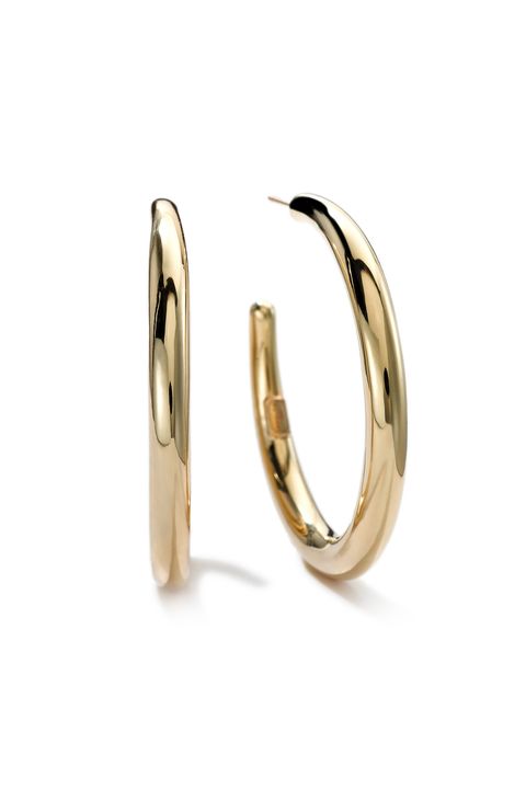 <p>          Ippolita 18K Gold #3 Smooth Hoop Earrings, $1,695; <a href="http://www.neimanmarcus.com/Ippolita-18K-Gold-3-Smooth-Hoop-Earrings/prod175060029/p.prod?icid=&amp;searchType=MAIN&amp;rte=%2Fsearch.jsp%3Ffrom%3DbrSearch%26request_type%3Dsearch%26search_type%3Dkeyword%26q%3Dhoop+earrings&amp;eItemId=prod175060029&amp;cmCat=search&amp;tc=97&amp;currentItemCount=27&amp;q=hoop+earrings&amp;searchURL=/search.jsp%3Ffrom%3DbrSearch%26start%3D0%26rows%3D30%26q%3Dhoop+earrings%26l%3Dhoop+earrings%26request_type%3Dsearch%26search_type%3Dkeyword">neimanmarcus.com</a>  <span class="redactor-invisible-space" data-verified="redactor" data-redactor-tag="span" data-redactor-class="redactor-invisible-space"></span></p>
